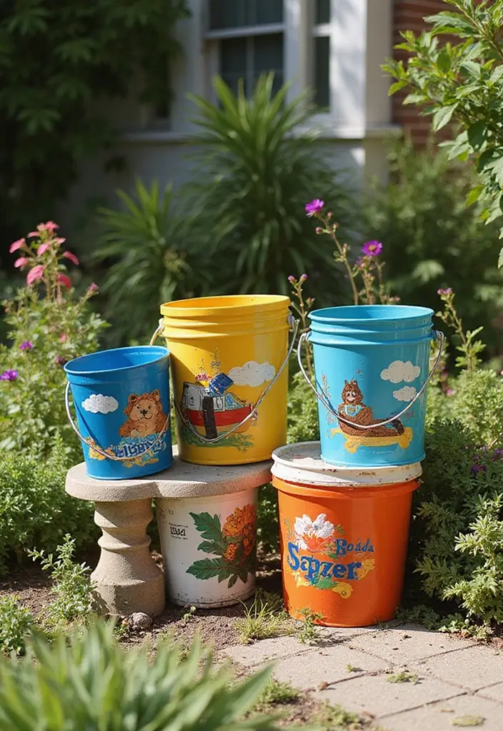 25 Bucket Gardening 5 Gallon Tips for Easy Planting - 12. DIY Bucket Planters