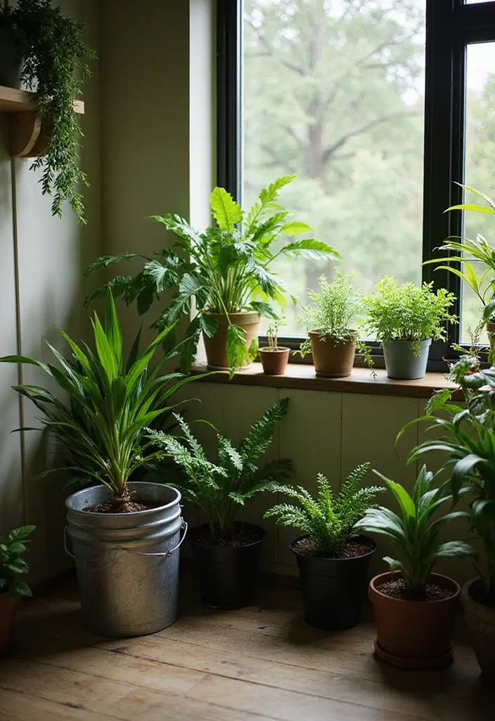 25 Bucket Gardening 5 Gallon Tips for Easy Planting - 18. Low Light Plant Options