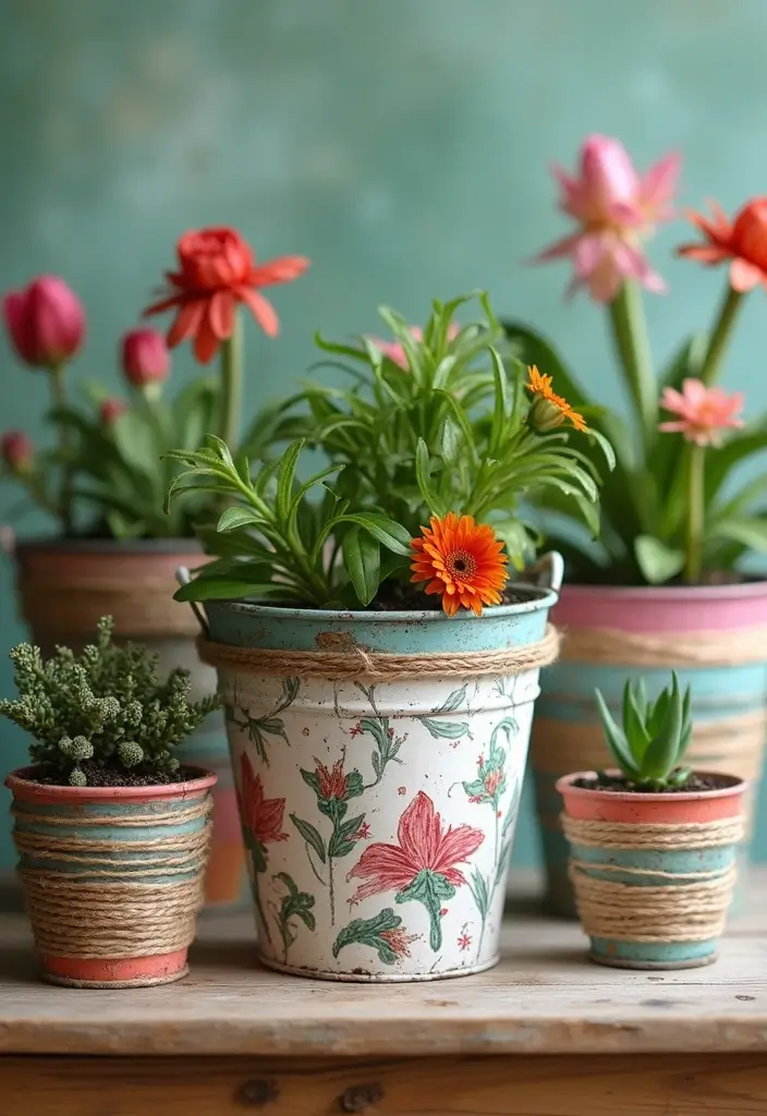 25 Bucket Gardening 5 Gallon Tips for Easy Planting - 20. Upcycling Old Buckets