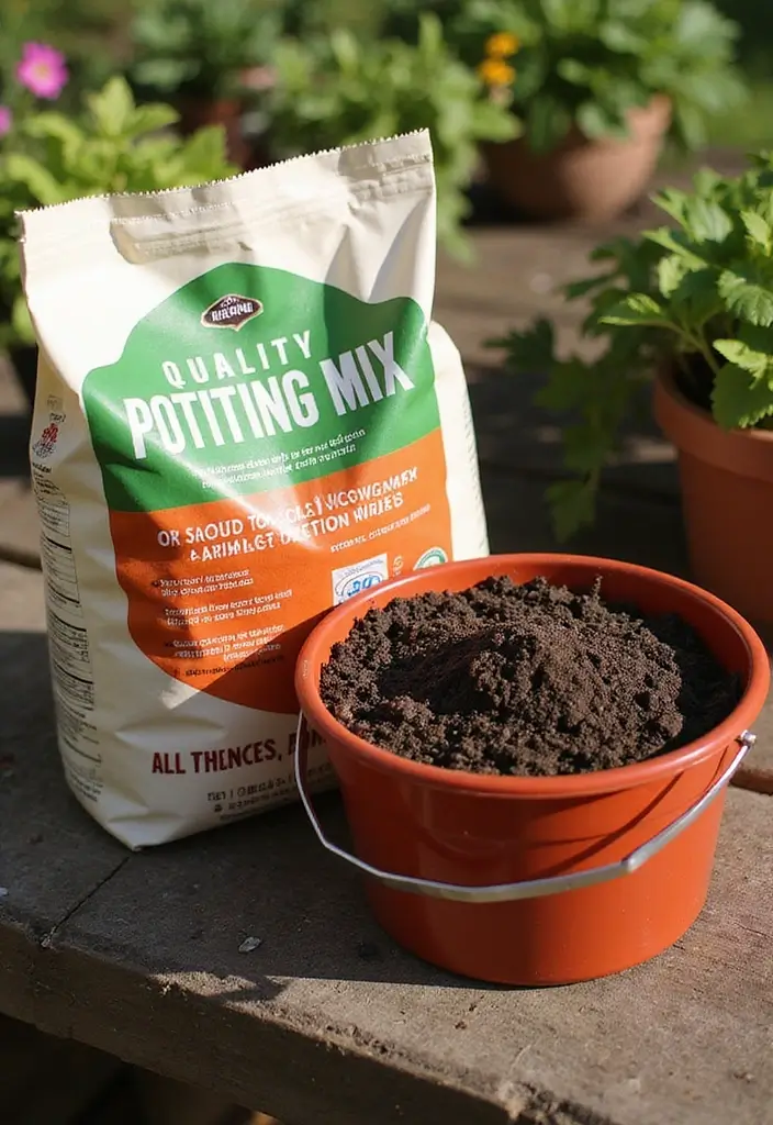 25 Bucket Gardening 5 Gallon Tips for Easy Planting - 3. Use Quality Potting Mix