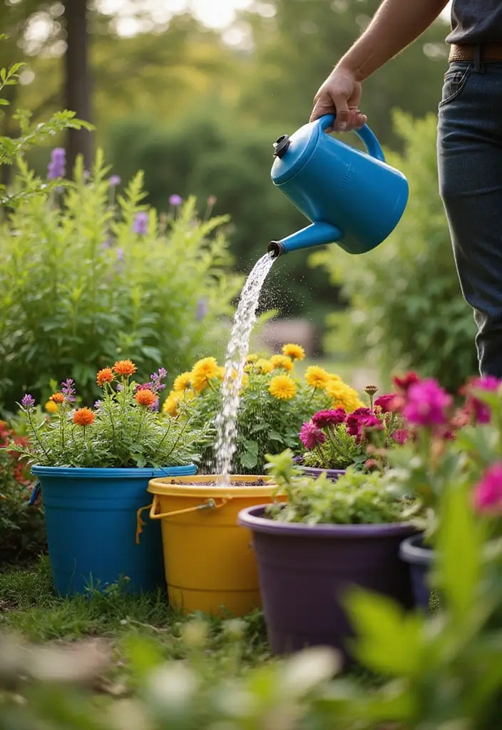 25 Bucket Gardening 5 Gallon Tips for Easy Planting - 6. Watering Techniques