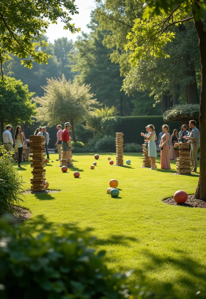 25 Charming Garden Tea Party Ideas for An Elegant Afternoon - 10. Garden Games