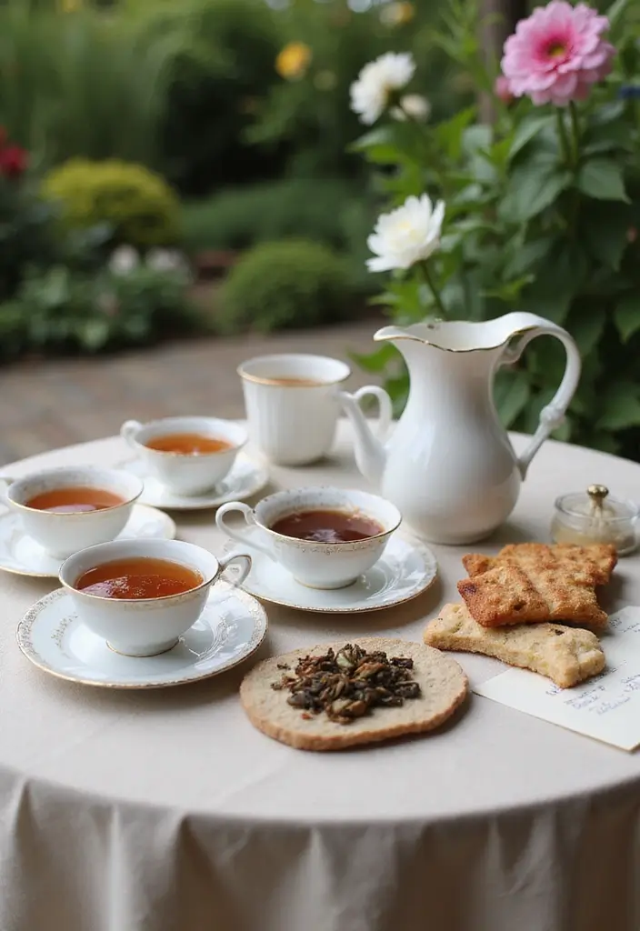 25 Charming Garden Tea Party Ideas for An Elegant Afternoon - 14. Tea Tasting Flight
