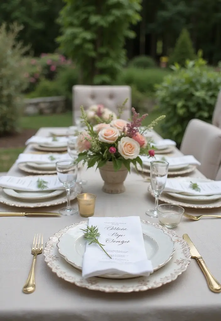 25 Charming Garden Tea Party Ideas for An Elegant Afternoon - 8. Elegant Table Settings