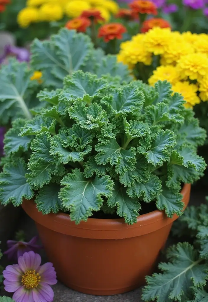 25 Container Gardening Vegetables: Grow Fresh Food Anywhere - 13. Kale
