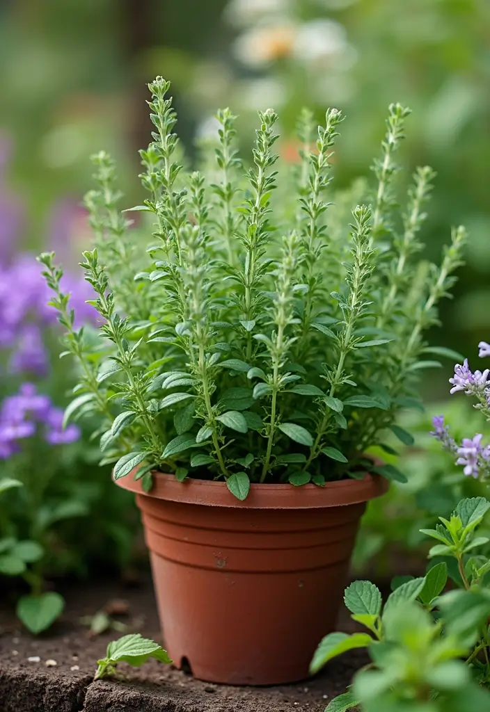 25 Container Gardening Vegetables: Grow Fresh Food Anywhere - 14. Thyme