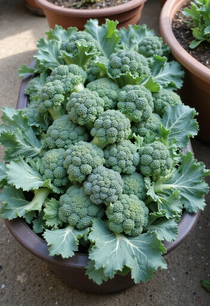 25 Container Gardening Vegetables: Grow Fresh Food Anywhere - 24. Broccoli