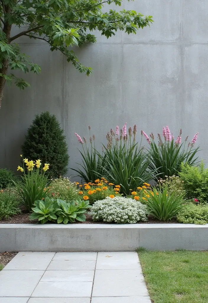 25 Creative Garden Edging Ideas to Define Your Space - 13. Minimalist Concrete Edging