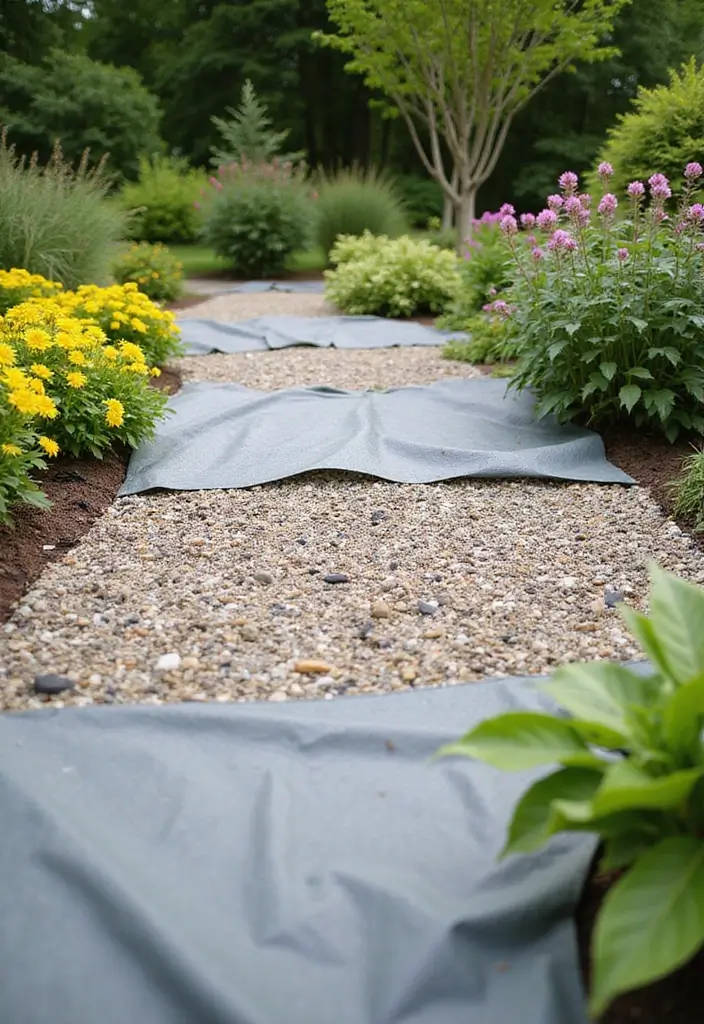 25 Creative Garden Edging Ideas to Define Your Space - 16. Versatile Landscape Fabric