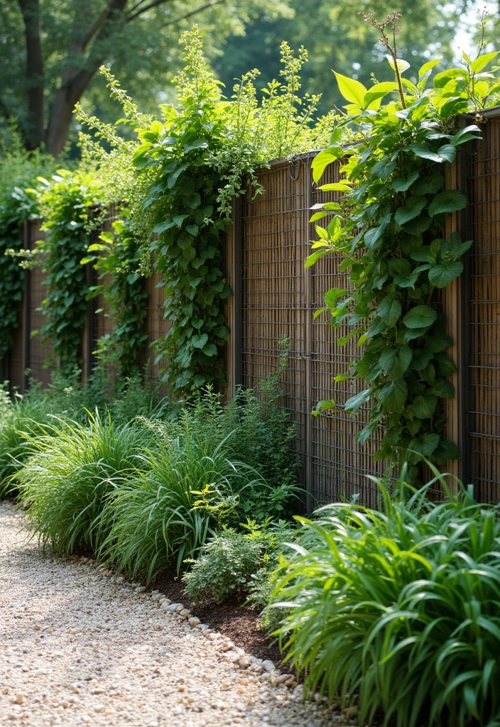 25 Creative Garden Edging Ideas to Define Your Space - 17. Creative Wire Fencing