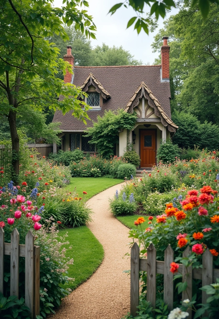 25 Creative Garden Edging Ideas to Define Your Space - 9. Charming Picket Fences