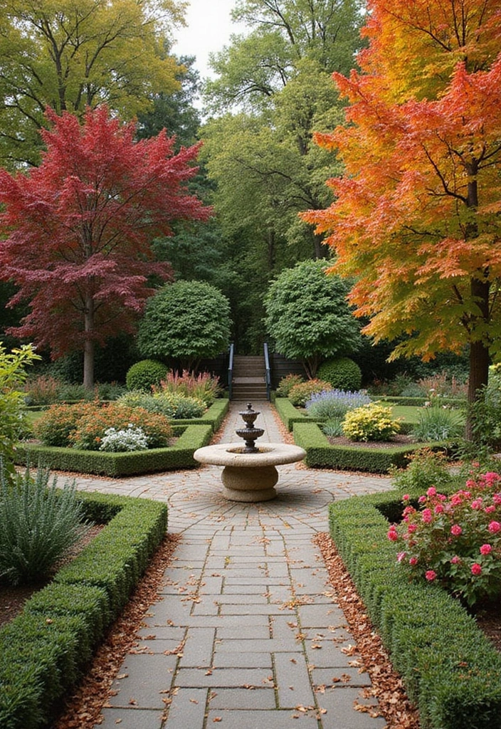 25 Formal Garden Design Principles for Elegant Outdoors - 19. Seasonal Décor