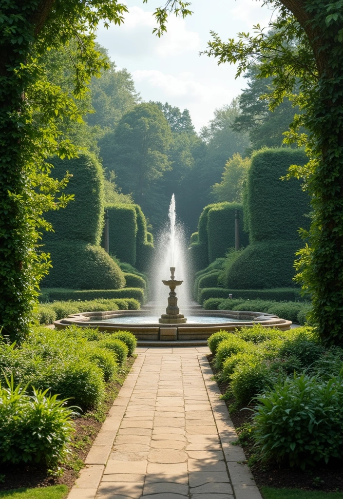 25 Formal Garden Design Principles for Elegant Outdoors - 3. Create Focal Points