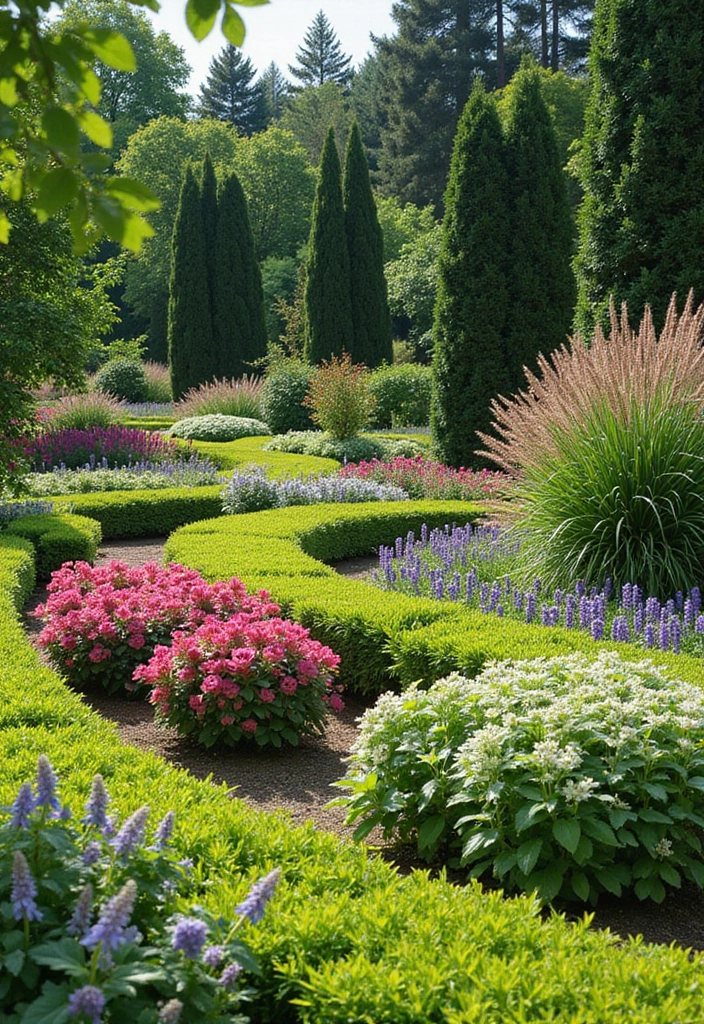 25 Formal Garden Design Principles for Elegant Outdoors - 5. Layering Plants