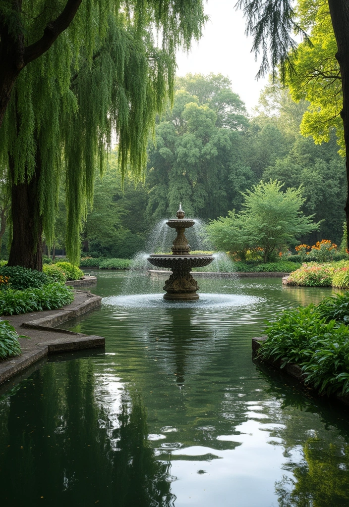 25 Formal Garden Design Principles for Elegant Outdoors - 8. Incorporate Water Features