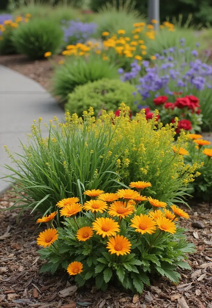 25 Front Yard Garden Design Ideas to Boost Curb Appeal - 1. Native Plant Flower Beds