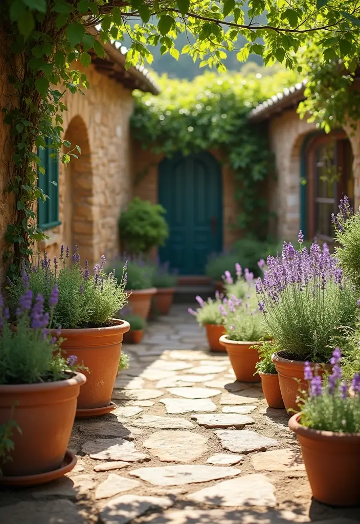 25 Front Yard Garden Design Ideas to Boost Curb Appeal - 18. Mediterranean Garden Style