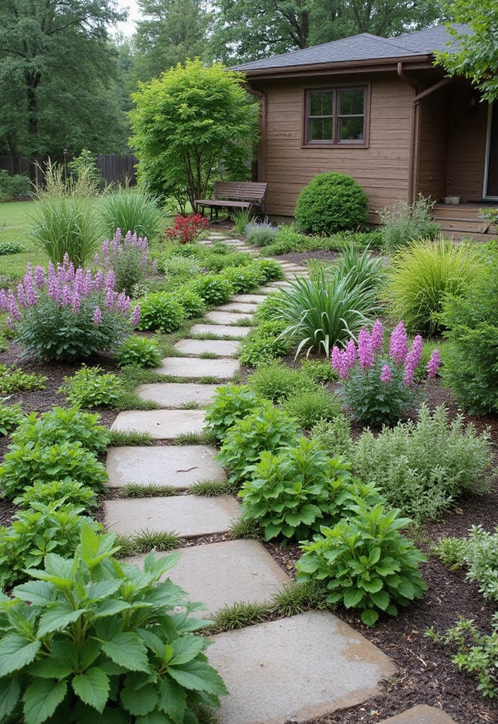 25 Front Yard Garden Design Ideas to Boost Curb Appeal - 5. Rain Gardens