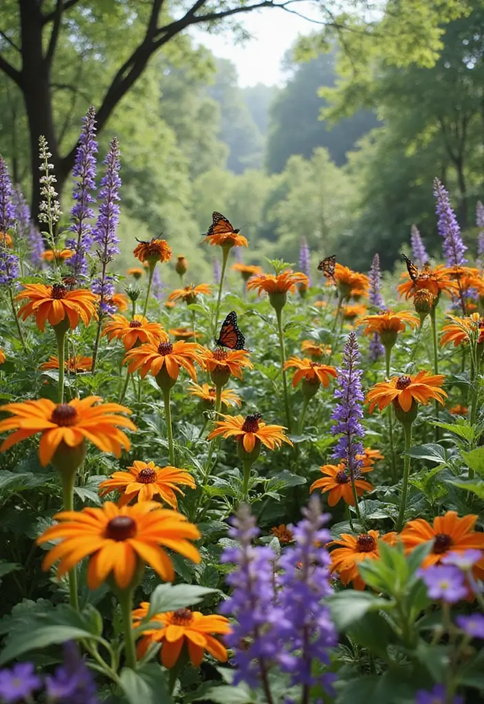 25 Front Yard Garden Design Ideas to Boost Curb Appeal - 7. Pollinator-Friendly Gardens