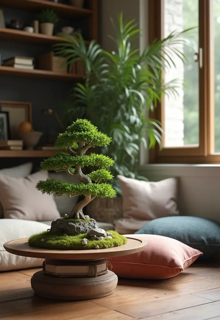 25 Miniature Zen Garden Ideas to Bring Calm Indoors - 15. Cozy Corner Zen Garden