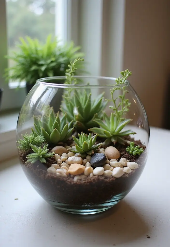 25 Miniature Zen Garden Ideas to Bring Calm Indoors - 5. Terrarium Zen Garden