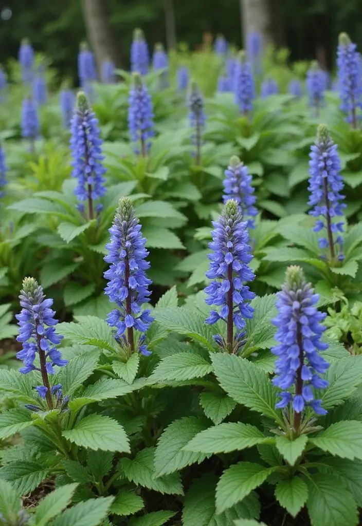 25 Perennial Garden Ideas for Year-Round Color - 23. Ajuga: Ground Cover Marvel
