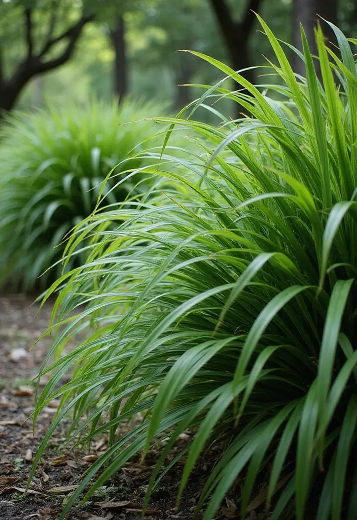 25 Perennial Garden Ideas for Year-Round Color - 4. Japanese Forest Grass: A Textural Delight