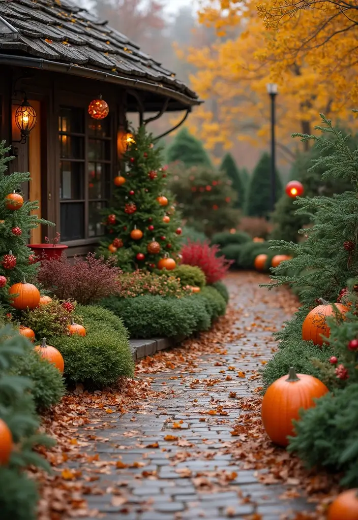 25 Small Garden Design Ideas to Maximize Every Inch - 20. Seasonal Decorations: Festive Touches