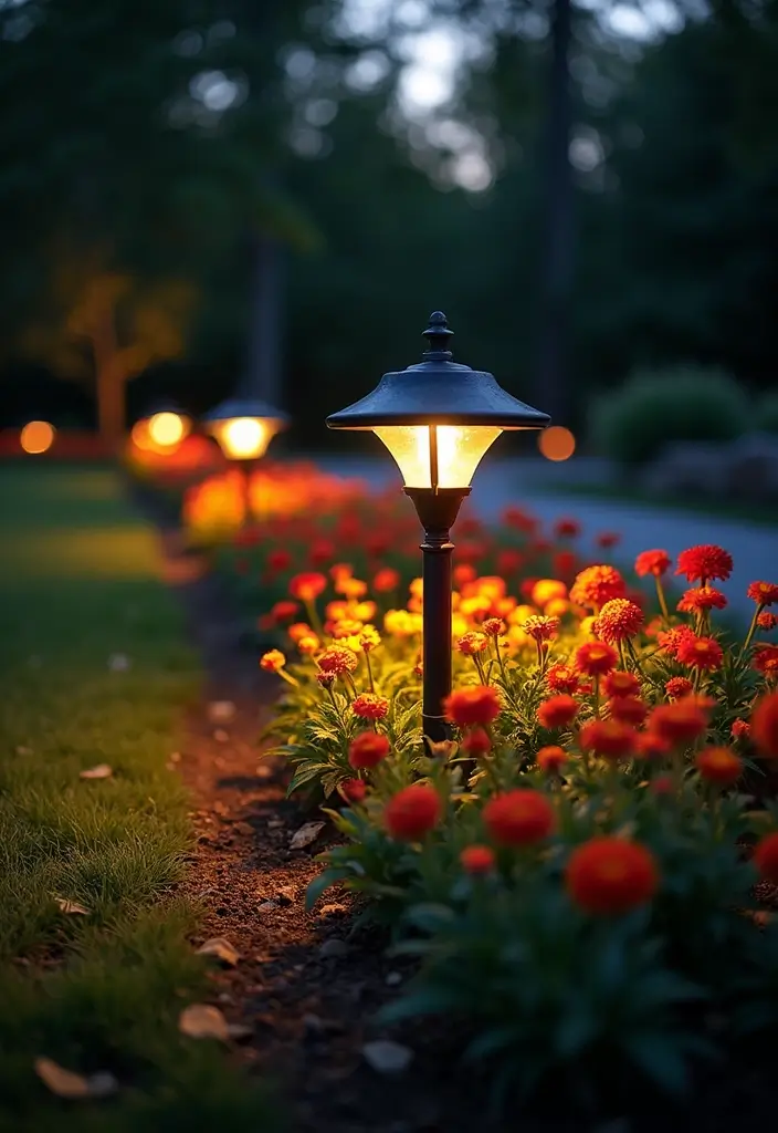 25 Stunning Garden Lighting Ideas for Evening Ambiance - 19. Garden Bed Lighting