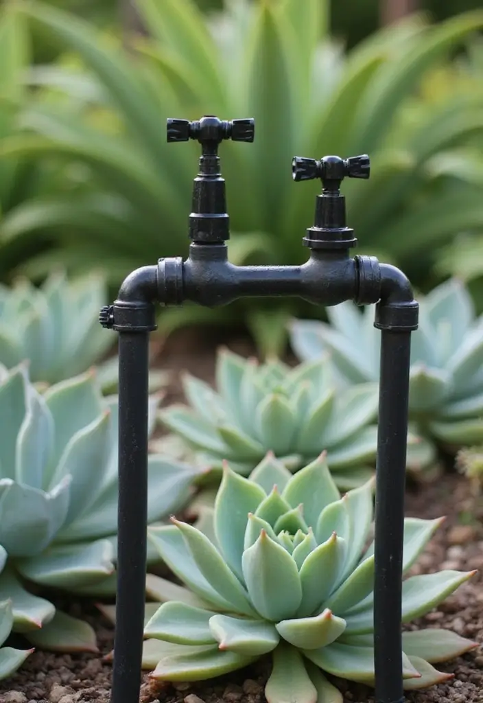 25 Stunning Succulent Garden Design Tips for Easy Care - 19. Implement a Drip Irrigation System