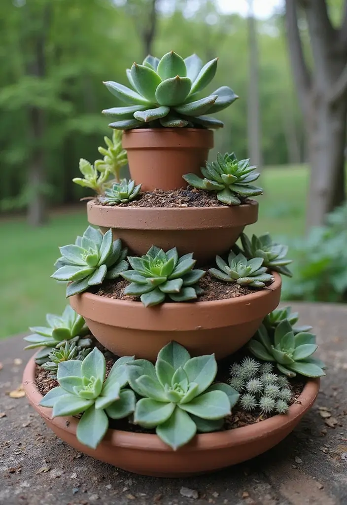 25 Stunning Succulent Garden Design Tips for Easy Care - 2. Create Layers for Depth
