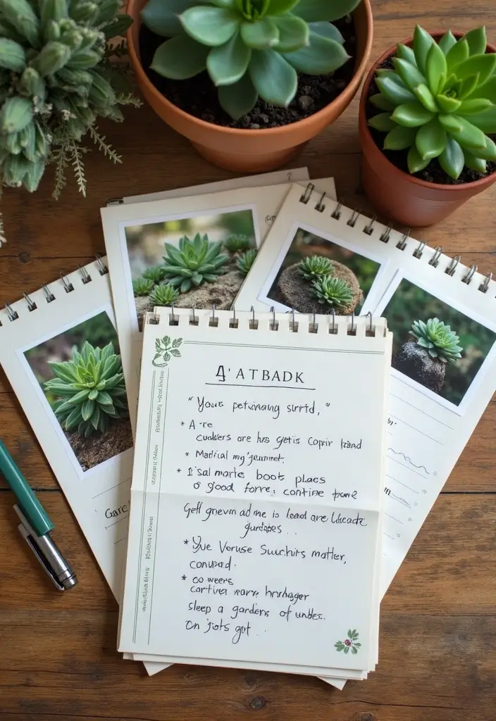 25 Stunning Succulent Garden Design Tips for Easy Care - 25. Document Your Journey