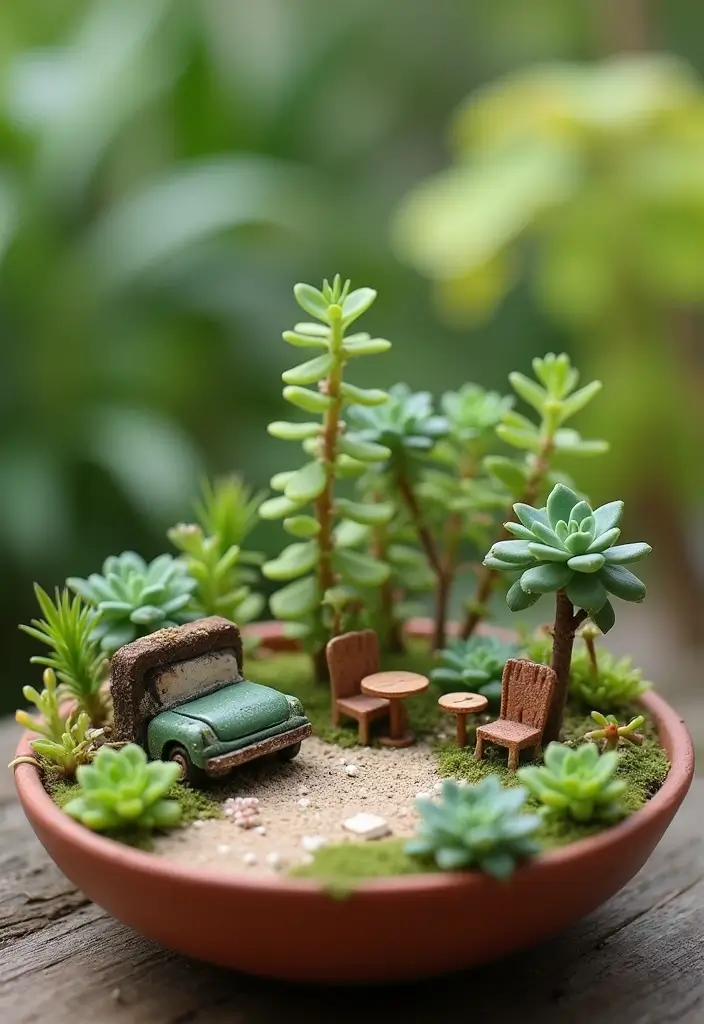 25 Stunning Succulent Garden Design Tips for Easy Care - 6. Create a Succulent Fairy Garden