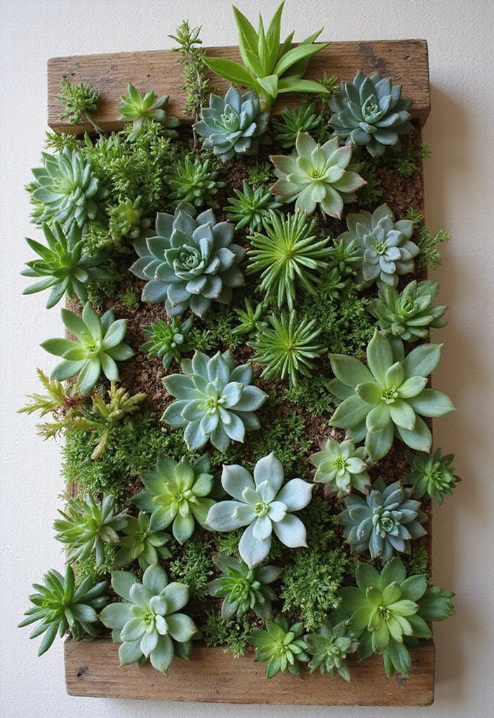 25 Stunning Succulent Garden Design Tips for Easy Care - 9. Embrace Vertical Gardening