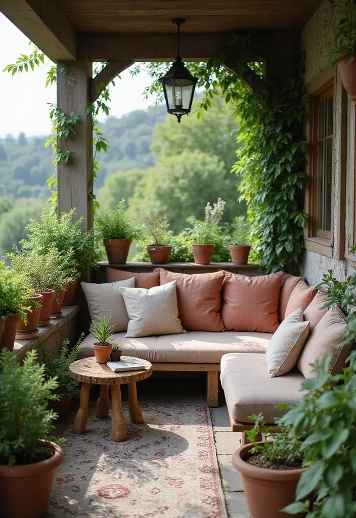 25 Terrace Garden Design Inspirations for Stylish Sunlit Spaces - 2. Cozy Reading Nook