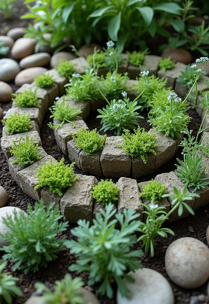 25 Terrace Garden Design Inspirations for Stylish Sunlit Spaces - 3. Herb Spiral