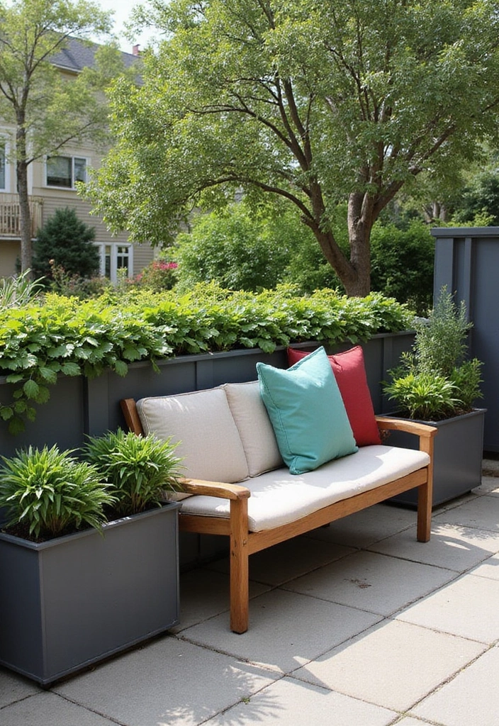 25 Terrace Garden Design Inspirations for Stylish Sunlit Spaces - 8. Herb Bench