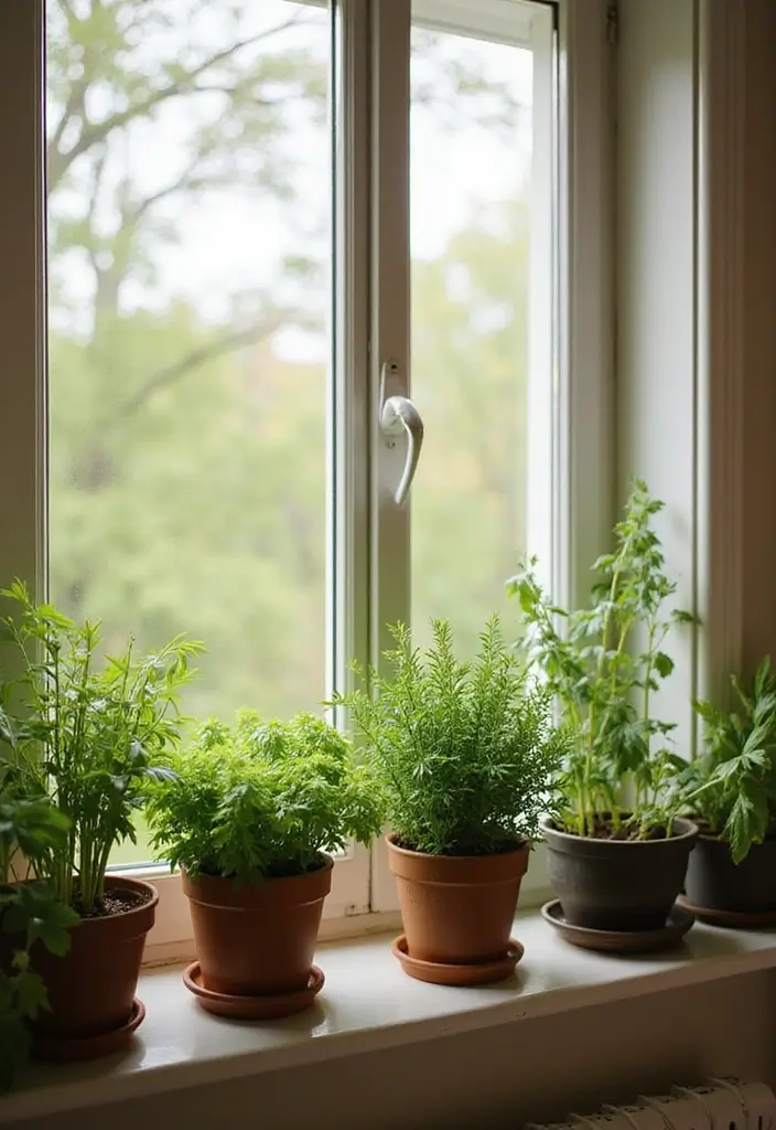 26 Charming English Cottage Garden Ideas for Timeless Beauty - 16. Indoor Herbs for Culinary Delights