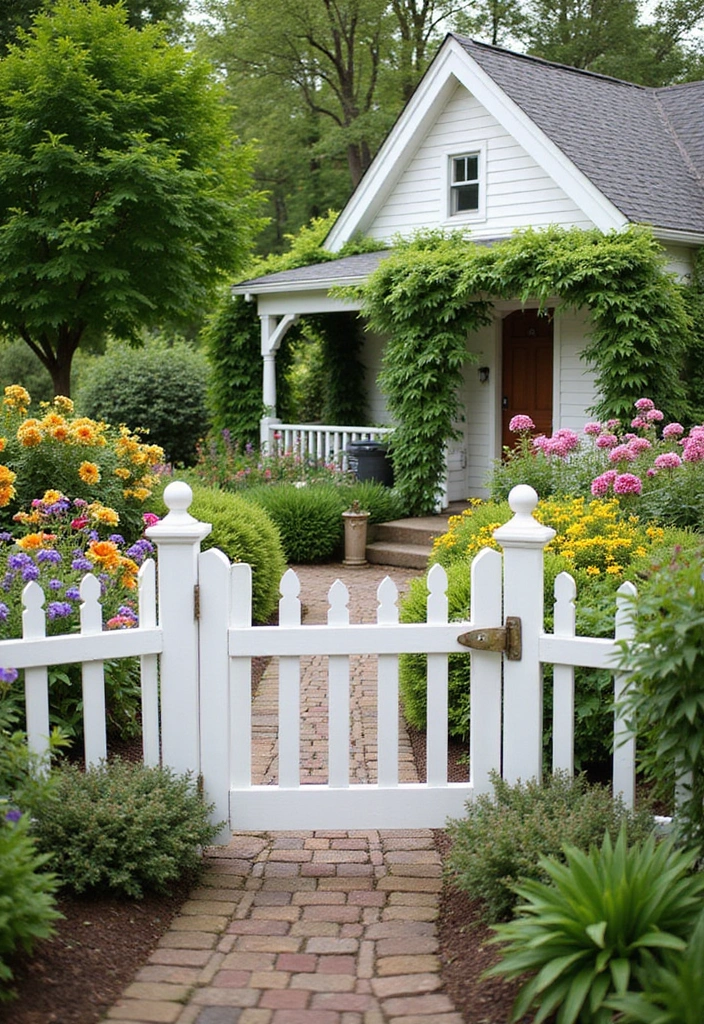 26 Charming English Cottage Garden Ideas for Timeless Beauty - 4. Cottage Picket Fences