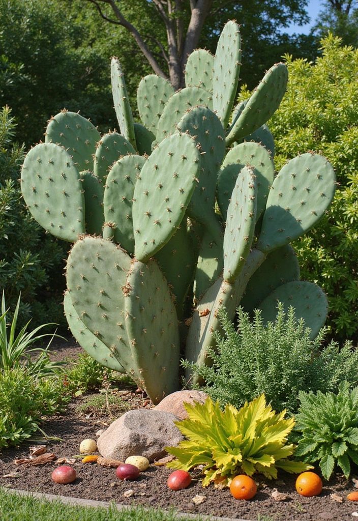 26 Creative Cactus Garden Design Ideas for a Low-Maintenance Oasis - 3. Edible Cactus Garden