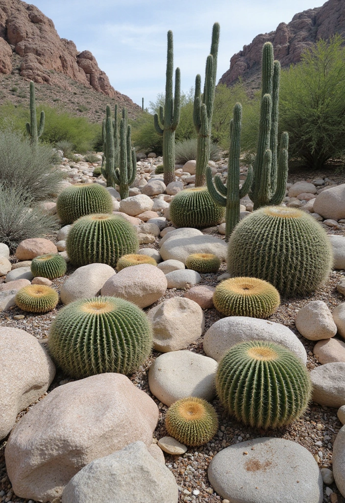 26 Creative Cactus Garden Design Ideas for a Low-Maintenance Oasis - 6. Cactus Rock Garden