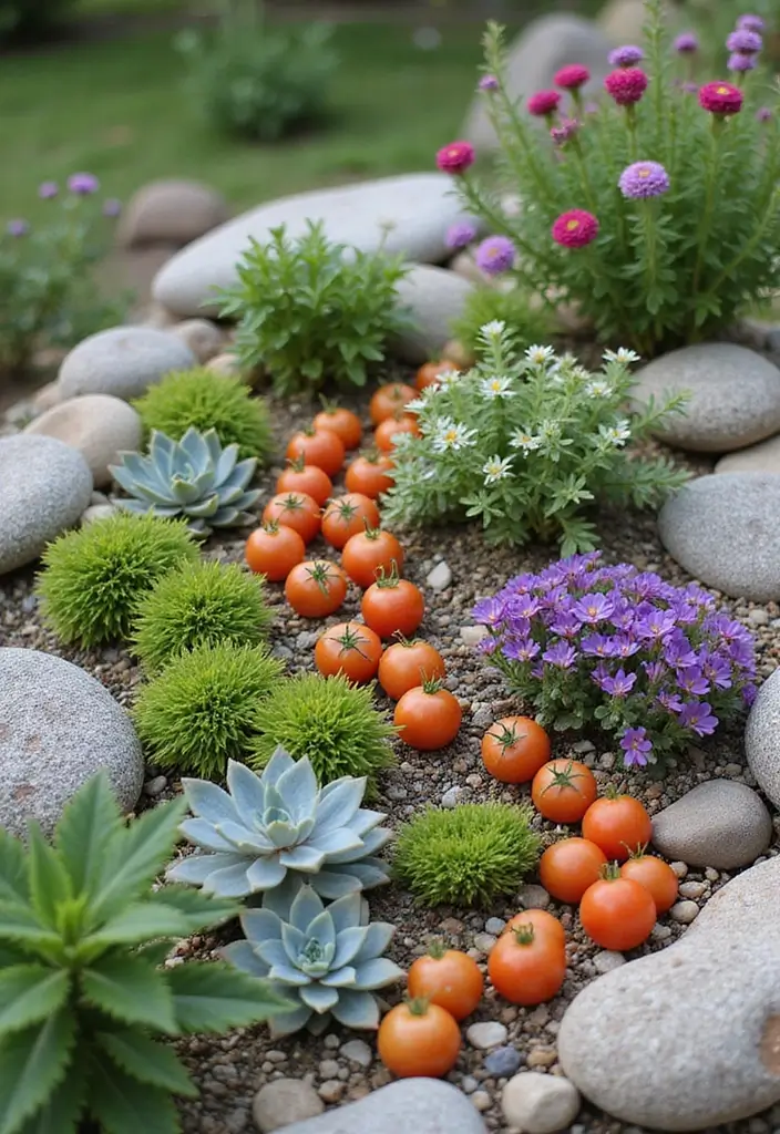 26 Creative Rock Garden Ideas for Every Yard - 17. Edible Rock Gardens