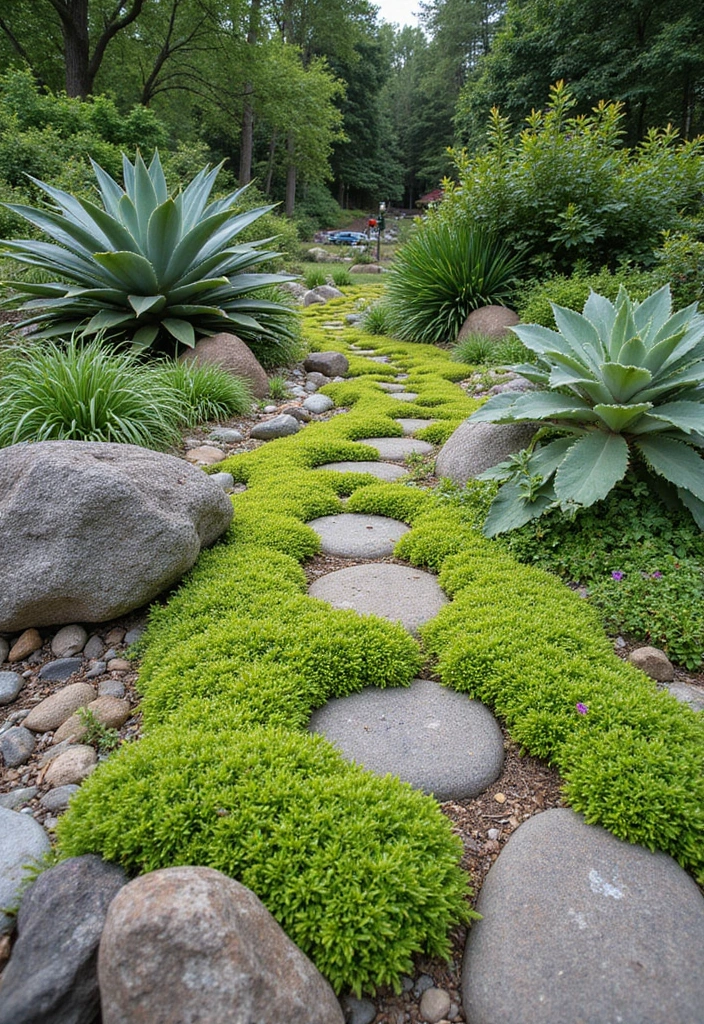 26 Creative Rock Garden Ideas for Every Yard - 18. Rock Ground Cover