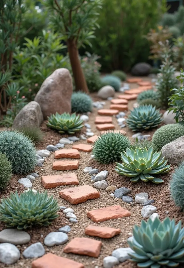 26 Creative Rock Garden Ideas for Every Yard - 22. Recycled Materials