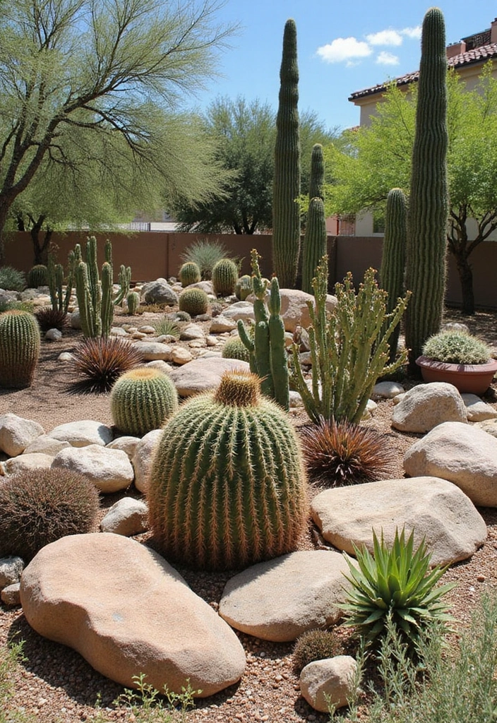 26 Creative Rock Garden Ideas for Every Yard - 4. Desert Oasis