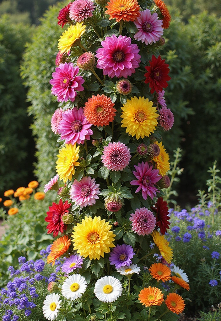 26 Front Garden Ideas to Boost Your Home’s Curb Appeal - 10. Vertical Flower Beds