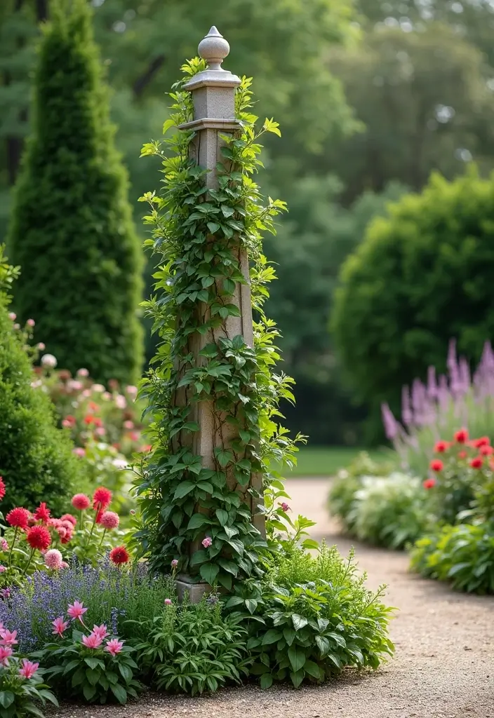 26 Front Garden Ideas to Boost Your Home’s Curb Appeal - 11. Vertical Garden Structures