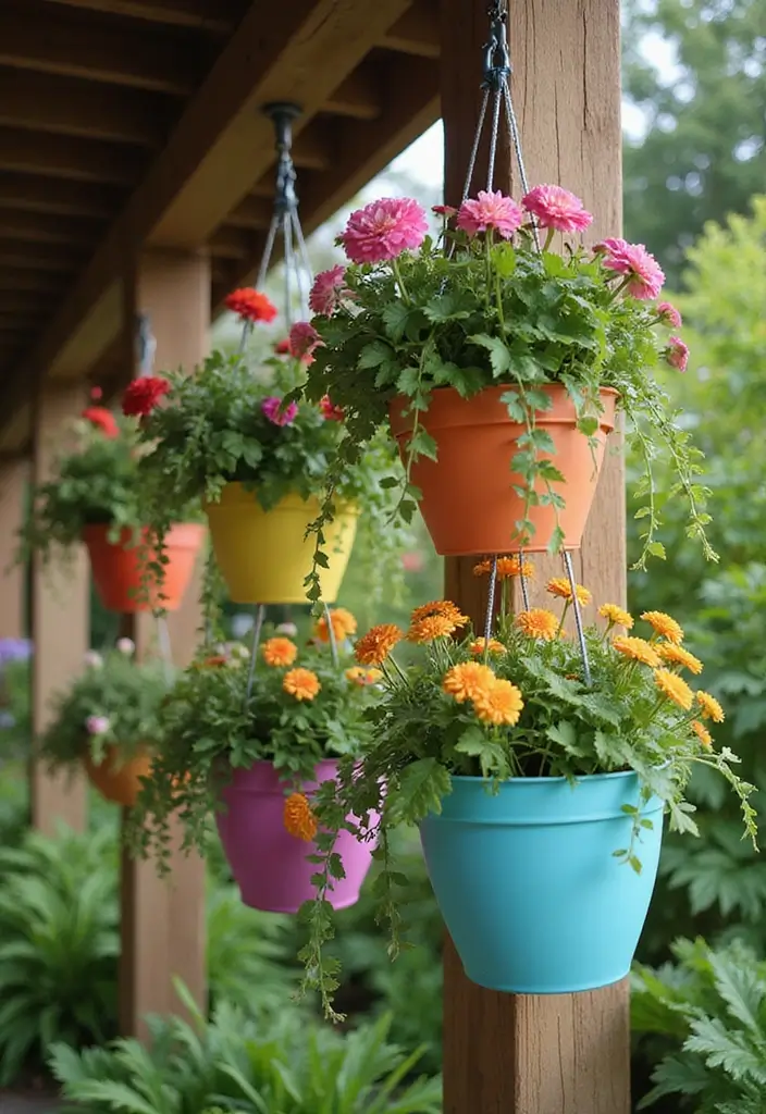 26 Front Garden Ideas to Boost Your Home’s Curb Appeal - 2. Hanging Planters
