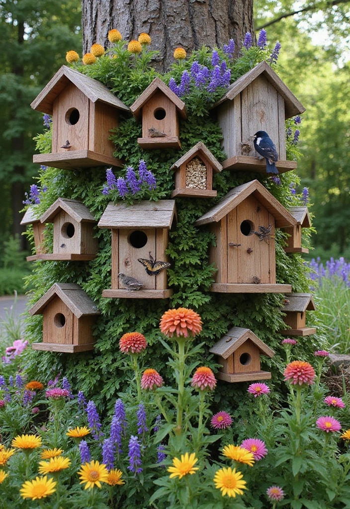 26 Front Garden Ideas to Boost Your Home’s Curb Appeal - 24. Vertical Wildlife Gardens