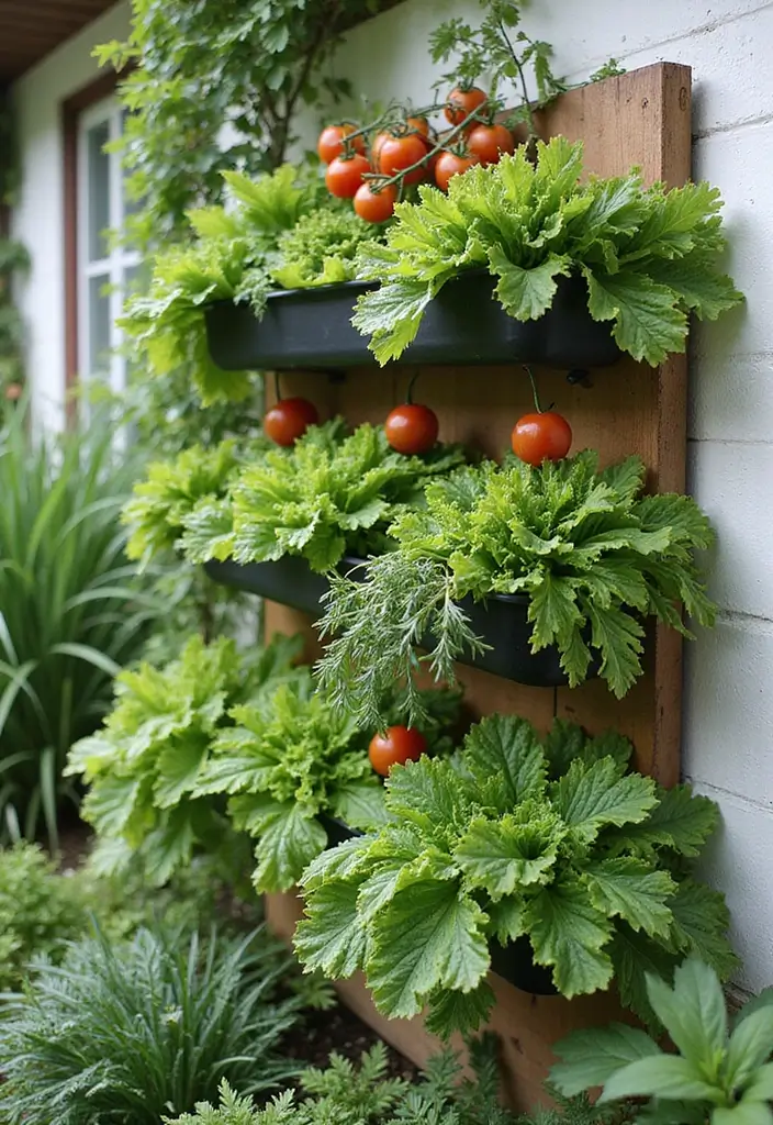 26 Front Garden Ideas to Boost Your Home’s Curb Appeal - 3. Vertical Vegetable Gardens